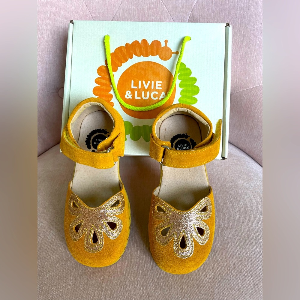 Livie & Luca Suede Petal Shoe Marigold Size 11